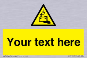 Custom Battery Charging Sign